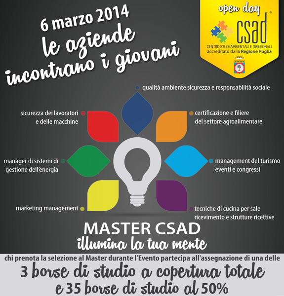 open day 6 marzo 2014