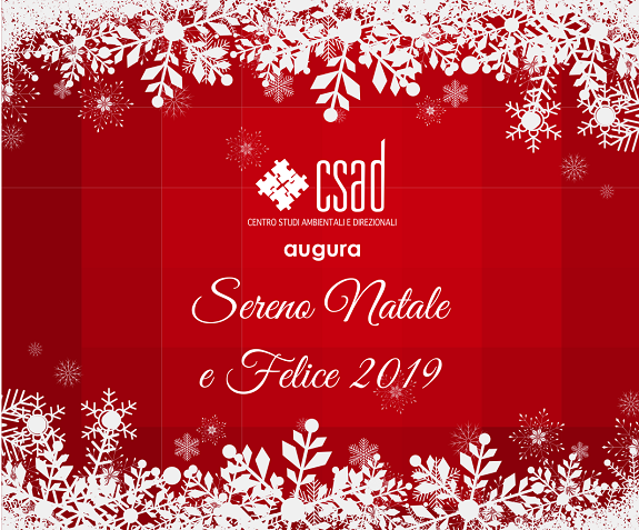 CSAD augura sereno Natale e felice 2019